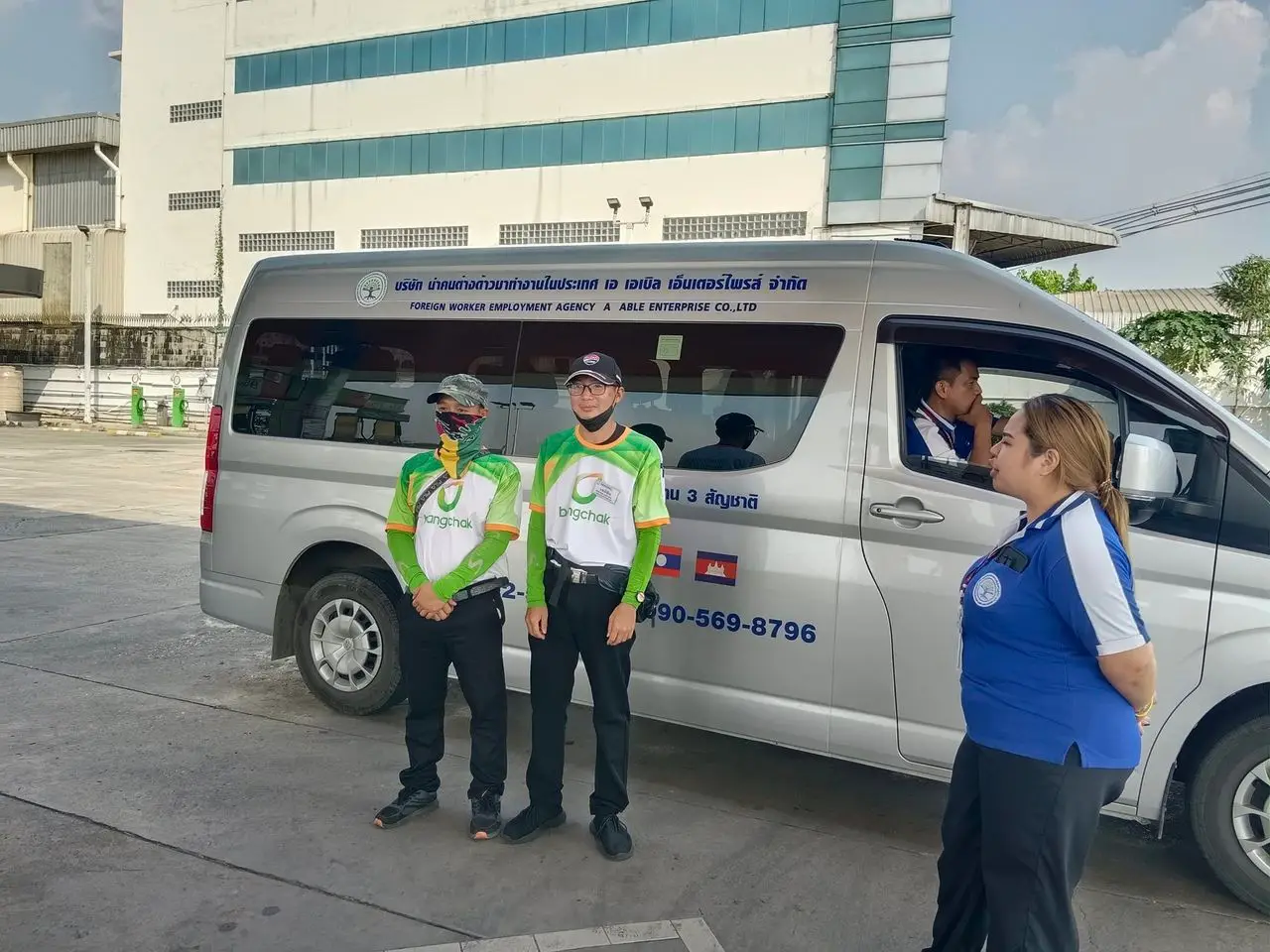 A ABLE visits employers and MOU workers