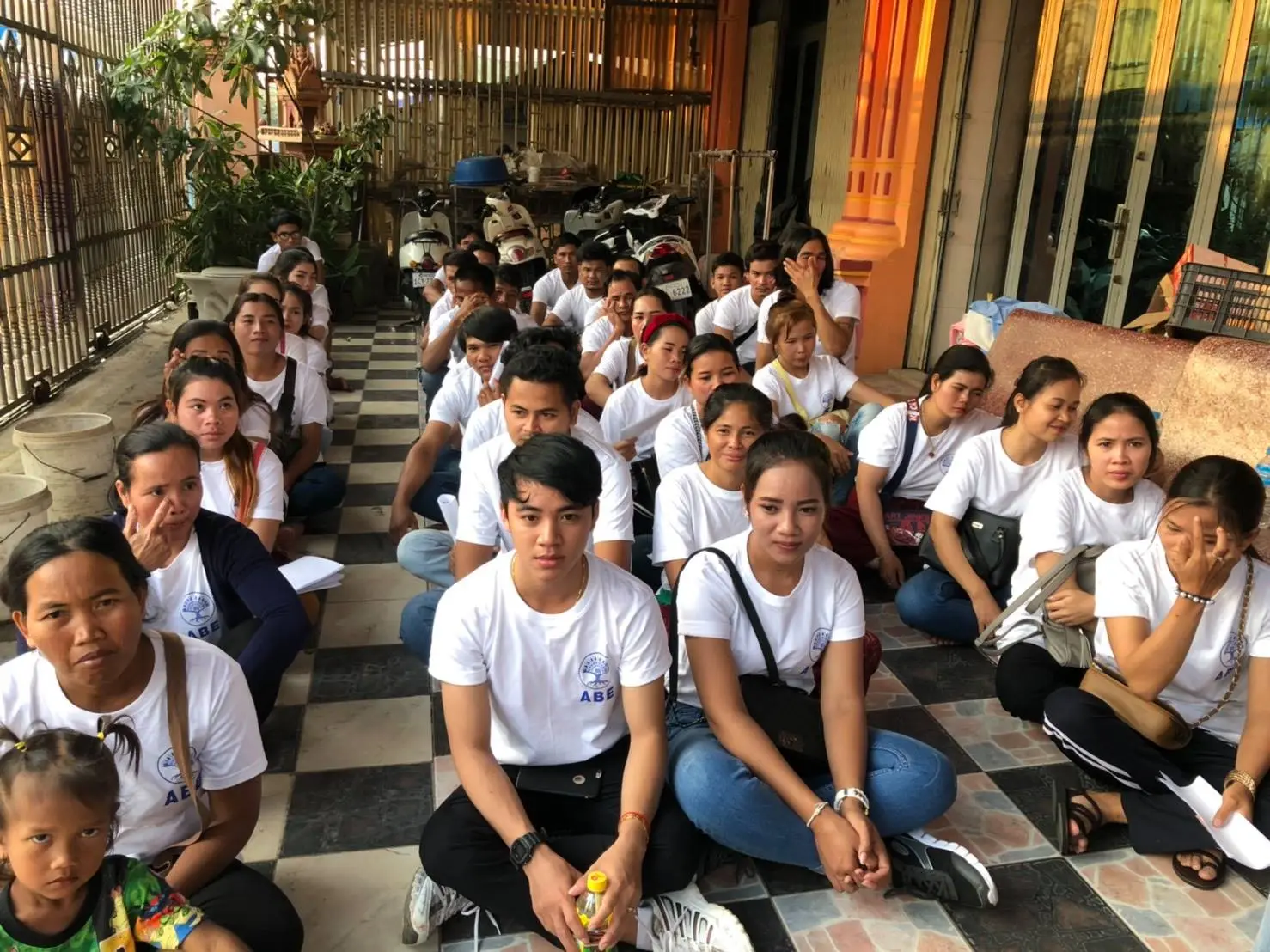 Visa stamping for Cambodian workers
